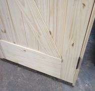 Unassembled Interior Knotty Pine Door 30"x80" LH