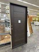 Dark Walnut, Ext Fiberglass, 107 Groove, 36"x80" RH