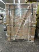 Exterior 3-Lite Square Craftsman Style Knotty Alder Door 1-3-1 RH
