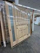 Exterior Castle Knotty Alder With Speakeasy Door 1-3-1 LH