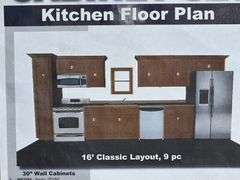 Sonona Wheat Kitchen Cabinet Set 16'