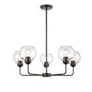 AR 28" Wide 5-Light Chandelier Bronze