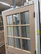 Doug Fir Exterior 9 Lite Door 36"x80" LH