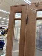 Exterior 9-Lite Marginal Craftsman Style Mahogany Door 1-3-1 RH