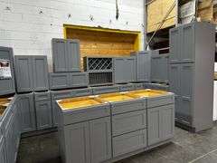 Pacific Gray Kitchen Cabinet Set 10'x16'x10'