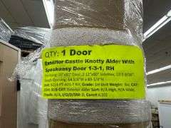 Exterior Castle Knotty Alder With Speakeasy Door 1-3-1 RH