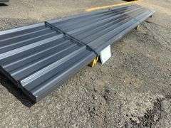 Dark Gray Corrugated Metal Panel 18"x12'