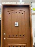 Medium Walnut, Ext Fiberglass, 200PP Plank Panel W/Clavos, 36"x80" RH