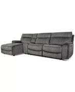 Macys Hutchenson 4pc Power Reclining Sectional Online Retail: $3146