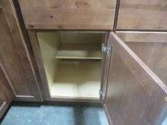 Rustic Walnut Shaker Kitchen Cabinet Set 10'x15'