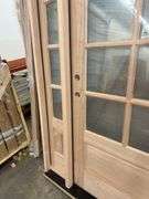Exterior 8-Lite Mahogany Door 1-3-1 RH