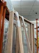 Exterior 9-Lite Marginal Craftsman Style Mahogany Door 1-3-1 LH