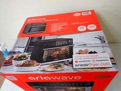 Black Ariawave 36 Quart Digital Air Fryer Toaster Oven