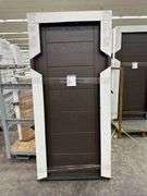 Dark Walnut, Ext Fiberglass, 107 Groove, 36"x80" RH