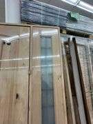 Exterior Castle Knotty Alder With Speakeasy Door 1-3-1 RH
