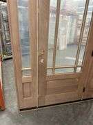 Exterior 9-Lite Marginal Craftsman Style Mahogany Door 1-3-1 LH