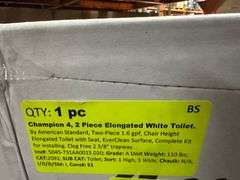 Champion 4, 2 Piece Elongated White Toilet