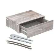Everbilt Genevieve Gray Adjustable Closet Organizer Small Drawer Kit
