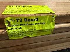 Western Red Cedar Decking 5/4"x4"x8'