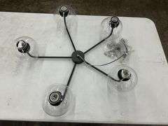 AR 28" Wide 5-Light Chandelier Bronze