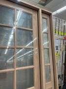 Exterior 8-Lite Mahogany Door 1-3-1 RH