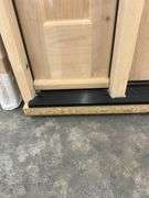 Exterior 3-Lite Square Craftsman Style Knotty Alder Door 1-3-1 RH
