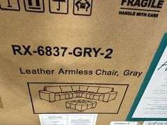 Abbyson Teagan 6-piece Leather Modular Sectional with Ottoman