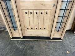 Exterior Castle Knotty Alder With Speakeasy Door 1-3-1 LH