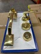 Polished Brass Capri Entrance Handleset