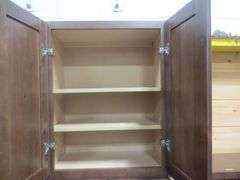 Rustic Walnut Shaker Kitchen Cabinet Set 10'x15'