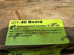 SPF Dimensional Lumber 2"x6"x8'