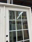 White Exterior 15 Lite Double Patio Door 72"x80"