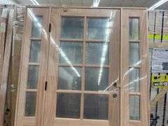 Exterior 8-Lite Mahogany Door 1-3-1 RH