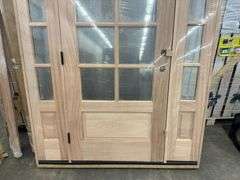 Exterior 8-Lite Mahogany Door 1-3-1 RH