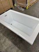 Neptune Munich White Drop-In Bathtub 59"x32"x23"