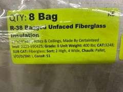 R-38 Bagged Unfaced Fiberglass Insulation