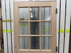 Doug Fir Exterior 9 Lite Door 36"x80" LH