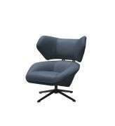 Abbyson Electra Top Grain Leather Swivel Chair