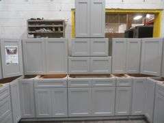 Assembled Stone Harbor Gray Kitchen Cabinet Set 10'x14'x10'