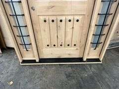 Exterior Castle Knotty Alder With Speakeasy Door 1-3-1 RH