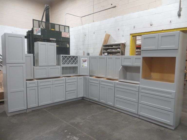 Stone Harbor Gray Kitchen Cabinet Set 12'x15'