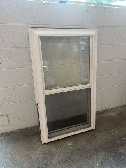 White Vinyl Double Hung Window 27 3/4"x47 1/2"