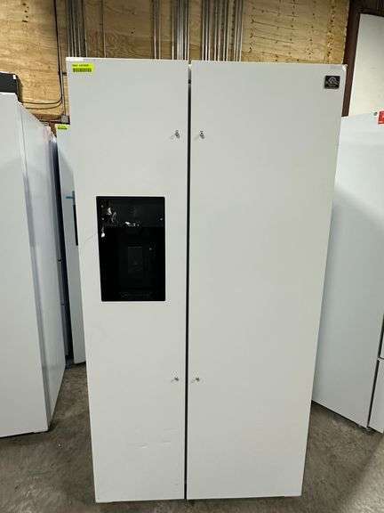 FORNO Espresso Salerno 36" 20 cu. ft. Side-By-Side Refrigerator with Water and Ice Dispenser in Whit