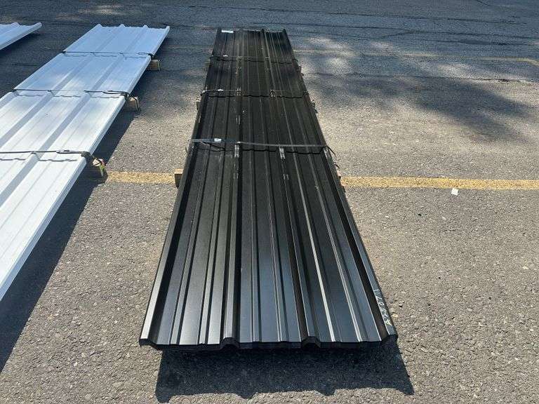 Black Corrugated Metal R-Panel 3'x16'