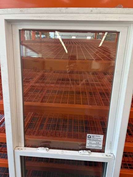 White Vinyl Double Hung Window 27 3/4"x65 1/2"