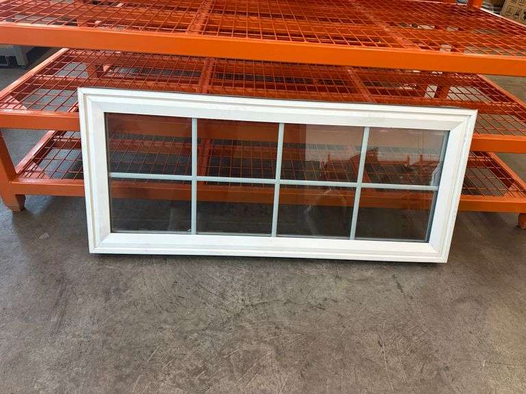 White Vinyl Awning Window 56 7/16"x24 5/16"