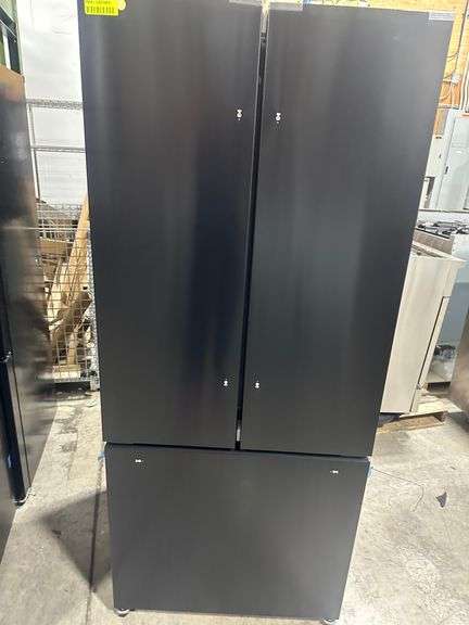 Forno Gallipoli Espresso 31-Inch Black French Door Refrigerator, Bottom Freezer, 17.5 Cu. Ft., No Fr