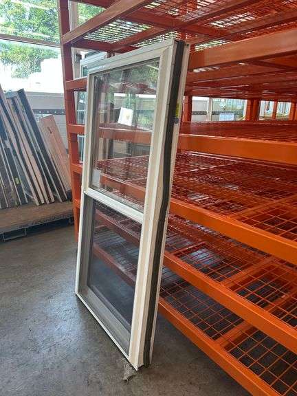 White Vinyl Double Hung Window 29 3/4"x57 1/4"