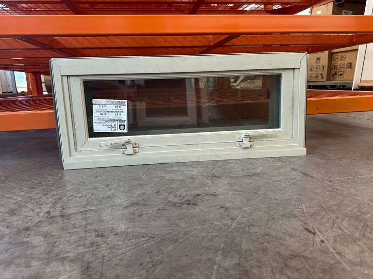 Almond Vinyl Welded Vent Window 30 1/2"x12 1/2"
