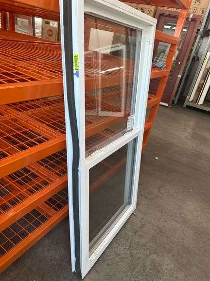 White Vinyl Double Hung Window 29 3/4"x57 1/4"